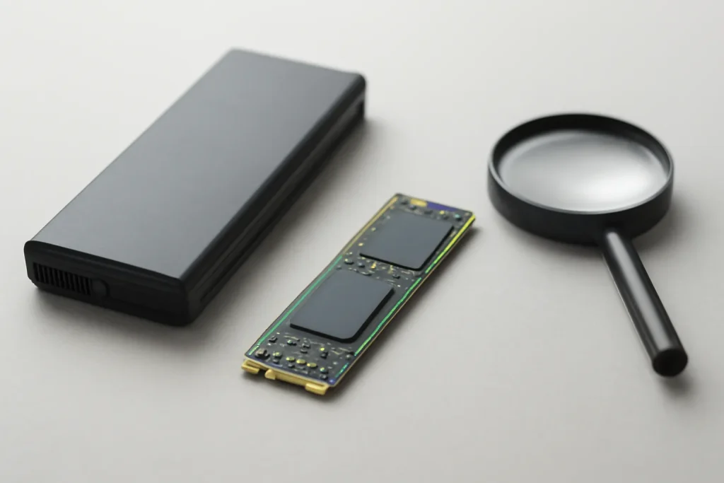Batteria e archiviazione evidenziate come punti di verifica.